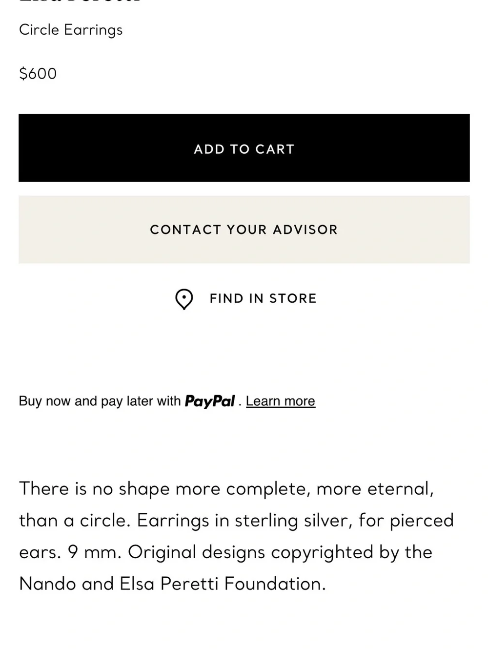 Tiffany & Co. Silver Earrings